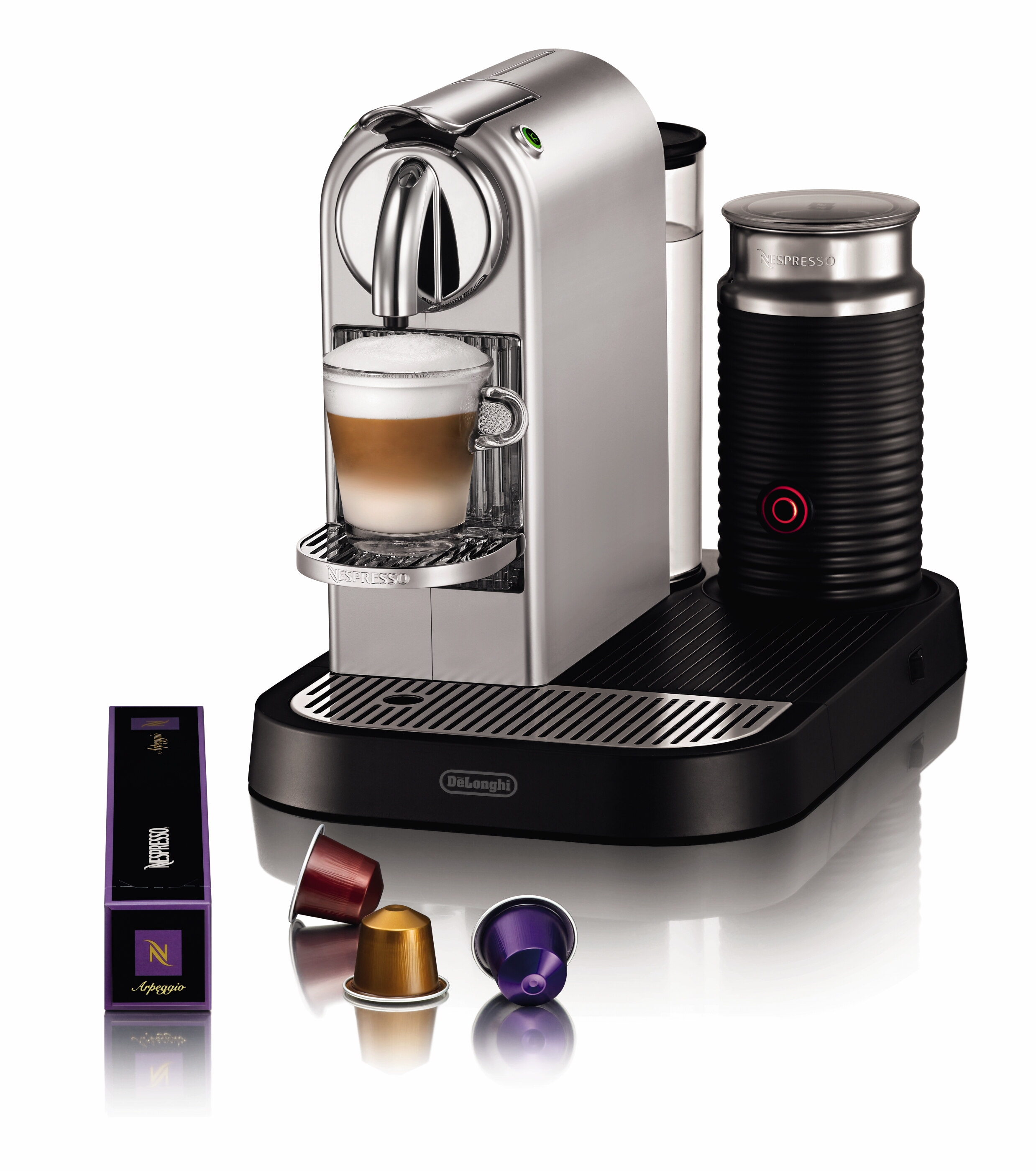 Nespresso Maschine Citi Zandmilk Delonghi Silverchrome Nespresso