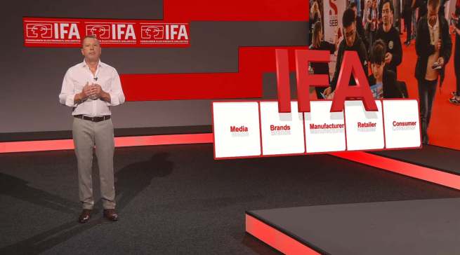 Jens Heithecker präsentiert die Zielgruppen der IFA.