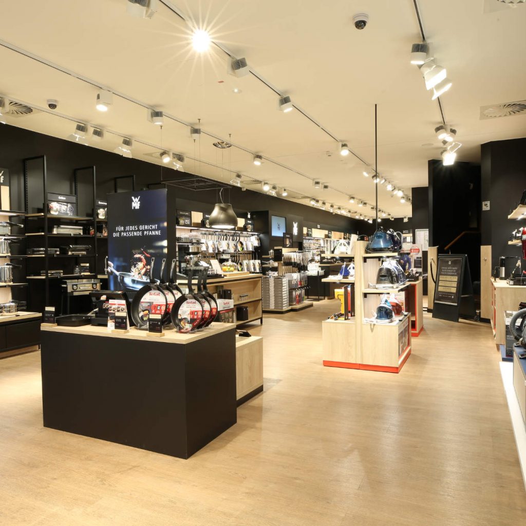 WMF Store in Essen: Einkaufserlebnis auf 195 Quadratmetern in neuem Glanz.