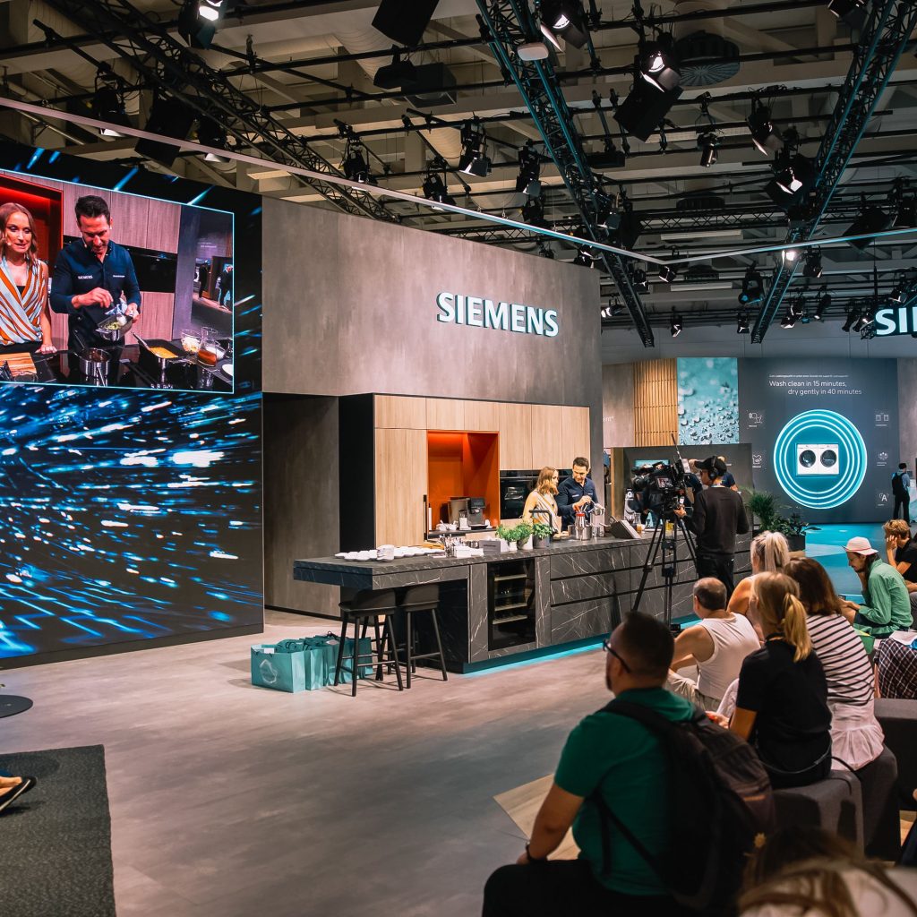 Live-Cooking bei Siemens in Halle 1.