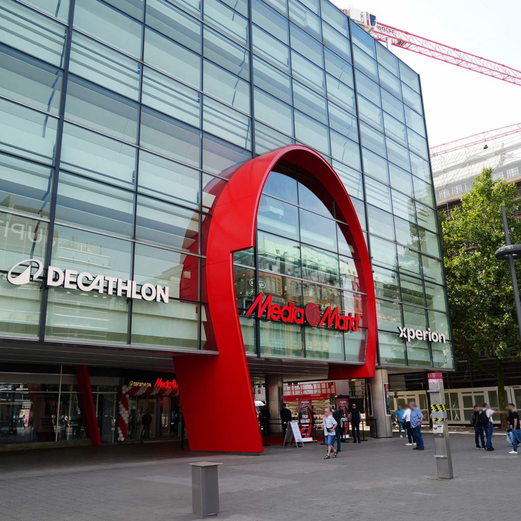 Frequenzbringer: Der ehemalige Saturn-Markt in der Mönckebergstraße im Herzen von Hamburg wurde komplett modernisiert.