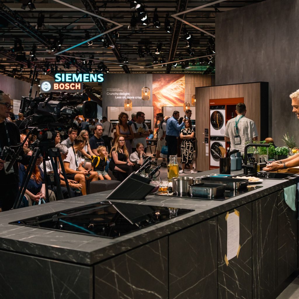 Live-Cooking bei Siemens in Halle 1.