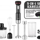 Gastroback Stabmixer Set 5in1 mit verschiedenen Aufsätzen.