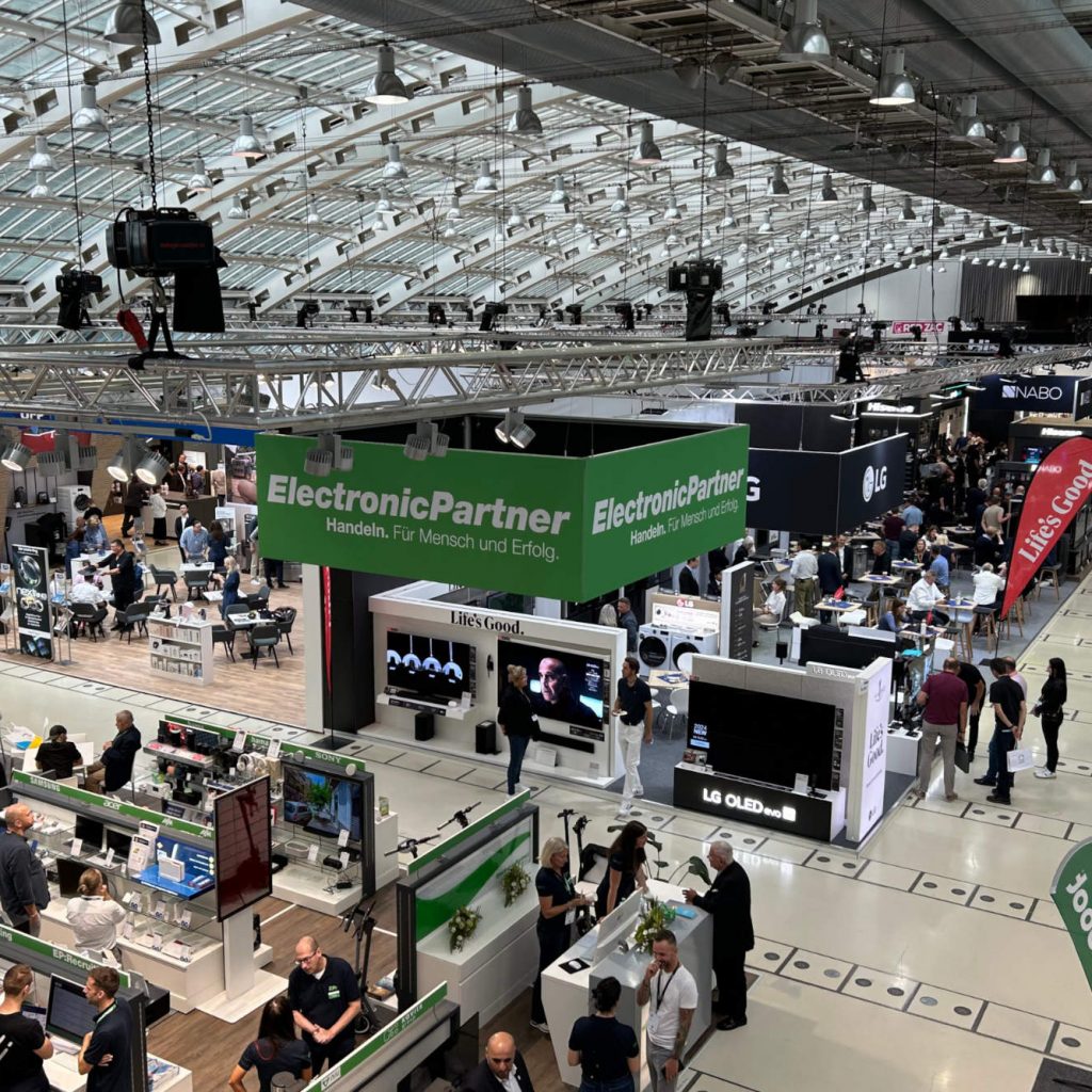 Der Stand von ElectronicPartner im Design Center Linz bei den EFHT 2024.