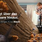 Bosch-Kampagnen mit großer Reichweite für Staubsauger, Küchenmaschine und Cookit.