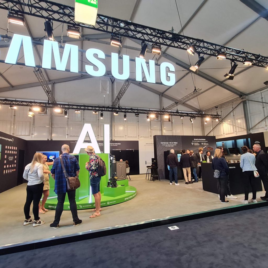 Auch auf der area30 in Löhne stand für Samsung das Thema AI im Mittelpunkt.