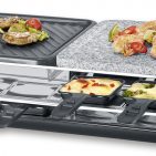 Severin Raclette Black Line in matt-schwarz mit Signature Drehregler.