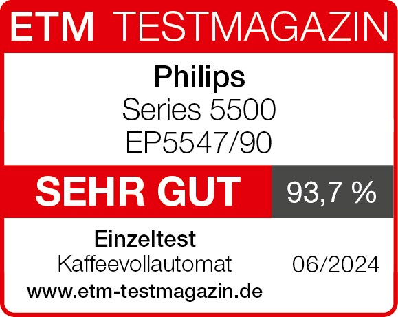 Philips Series 5500 EP5547/90 Testsiegel